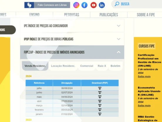 Preços de imóveis residenciais têm maior alta em 10 anos, segundo o FipeZAP